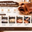 Infographic illustrating the leather tanning process, including sammying, moisture removal, drying, and finishing.